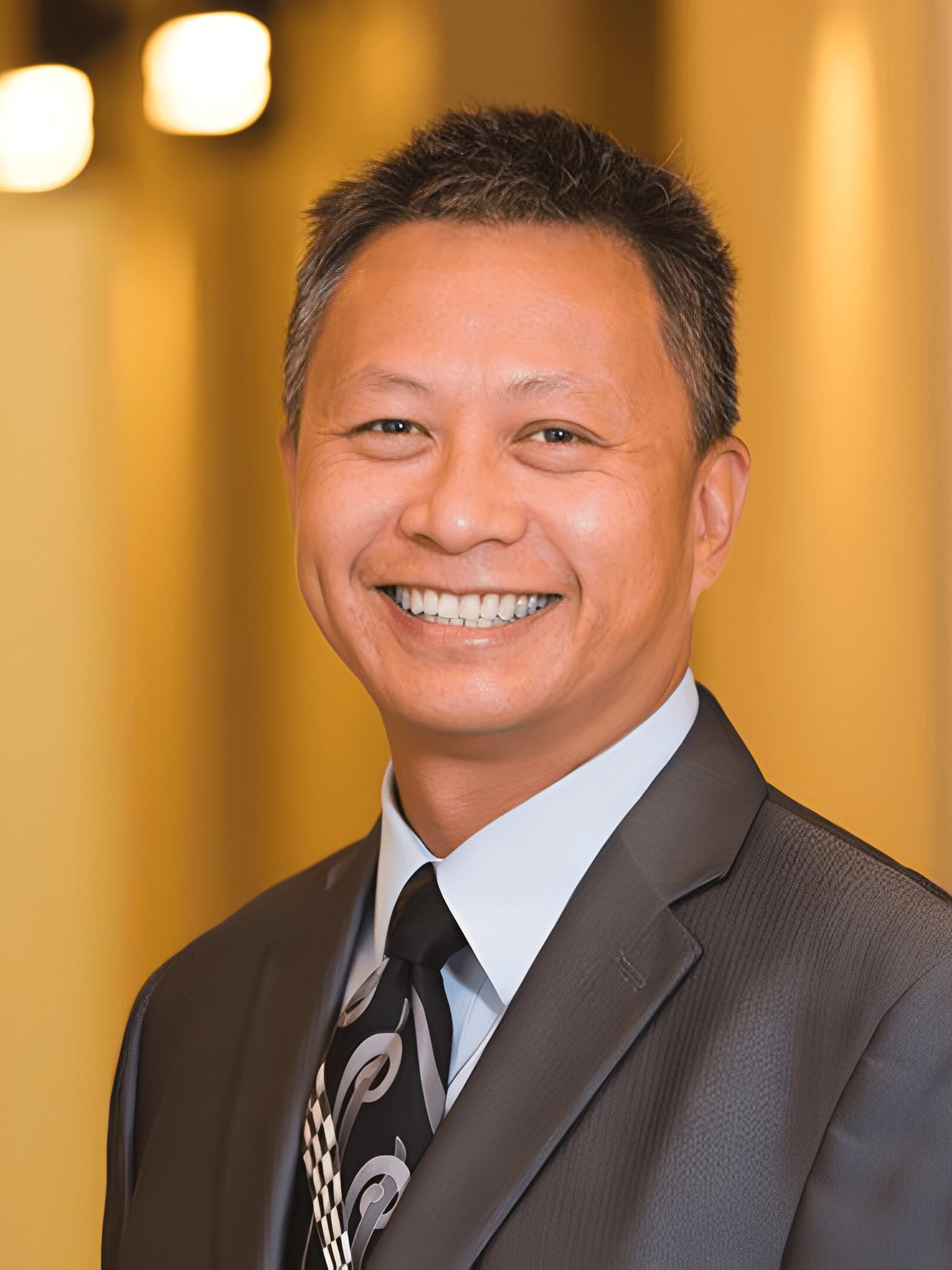 Professional man smiling indoors