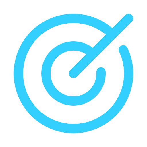 Simplified bullseye graphic design