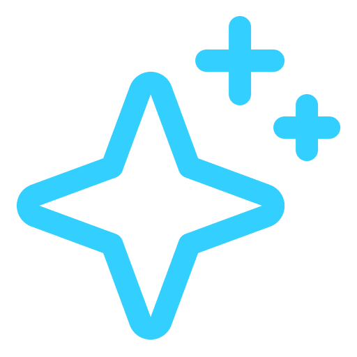 Minimalist glowing star symbol